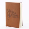 LBWCER Music is What Feelings Sound Like Leather Journal Notebook