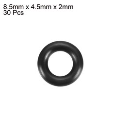 sourcing map Pack of 30 O Ring Sealing Rings Rubber Seal 8.5 mm AD 4.5 mm ID 2 mm Nitrile Rubber NBR Washer Seal Kit for Sealing Elements Tap Connector Repair Car