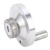 Lathe Handwheel 80mm Aluminum Alloy Hand Wheel with Crank Handle