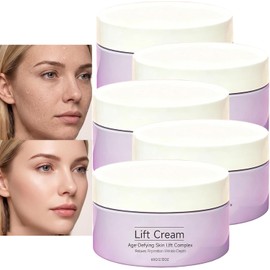 Crema hidratante facial - Crema hidratante facial reafirmante y lifting para suavizar las arrugas, hidratación diaria suave para todo tipo de piel, cremas reafirmante de la piel no grasa (5 piezas)