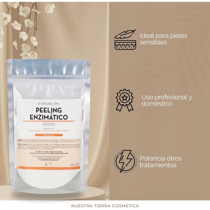 Peeling Enzimático Exfoliante Bbglow Y Faciales 100grs