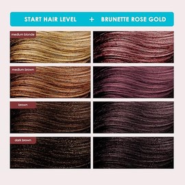 Keracolor Clenditioner para morenas ROSE GOLD Tinte para el cabello - Acondicionador semipermanente para depositar color de cabello, sin crueldad anim