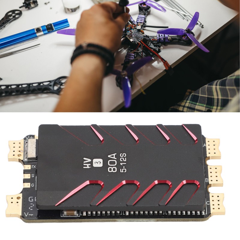 80A ESC 5 to 12S HV3 Brushless Electronic Speed Controller