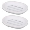 TOPSKY 2-pack Soap Dish, Soap Holder, Soap Saver, Easy Cleaning,