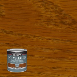 Minwax PolyShades Wood Stain + Polyurethane Finish – ½ Pint, Antique Walnut, Gloss