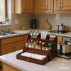 Mynanera Utensil Holder for Kitchen Counter Wooden Utensil Organizer with