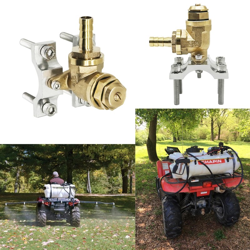 Boomless Spray Nozzle, #10#12 Orifices Brass Boomless Broadcast Nozzle for