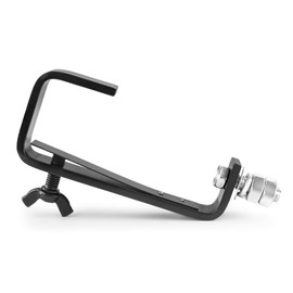 beamz BC50B-50 Quick Lock G-Clamp with Safety Cable, 50kg Load, Black Metal Stage Lighting Clamp Set, Fits 50mm Truss, Stage Lighting Clamps, Half Coupler Clamp