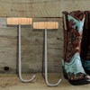 Moxweyeni 2 Pcs Boot Pulls with Handle Boot Hooks Long