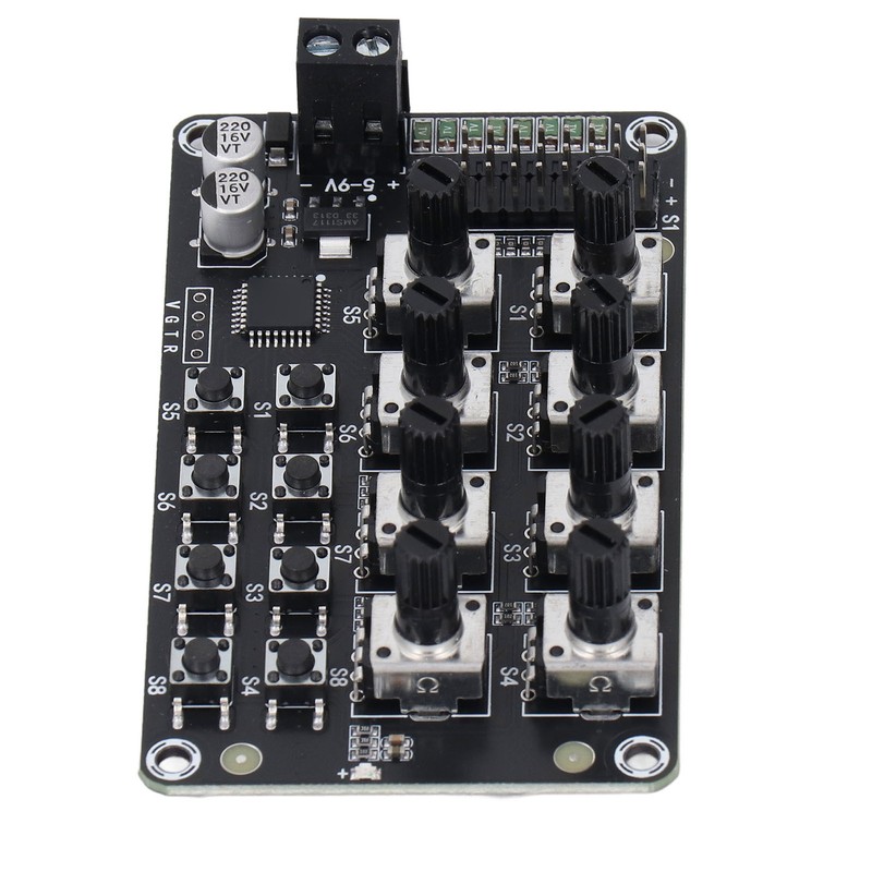 Rotating Knob 8 Channel Servo Controller Control Board with High