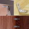Aibboyi L-Shaped Metal Fittings, 24 Pcs Angle Brackets, Stainless Steel,