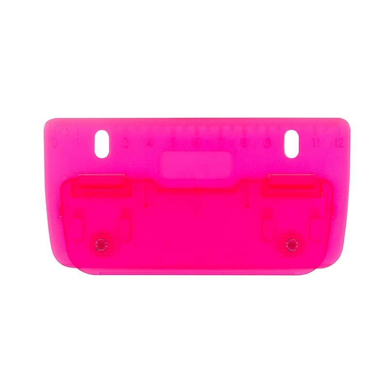Wedo 67809 2-Hole Pocket Puncher, Made of Plastic, For Filing,