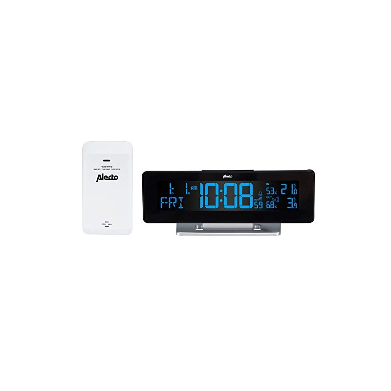 Alecto ws-2500 Digital Weather Station, Black, 23 x 7 x