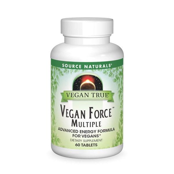 Source Naturals Vegan True Vegan Force Multiple, Advanced Energy Formula fo rVegans* - 60 Tablets