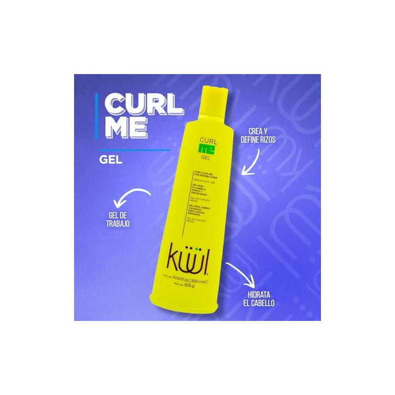 KÜÜL - Curl Me 300ml, Gel para Cabello Rizado, Rizos