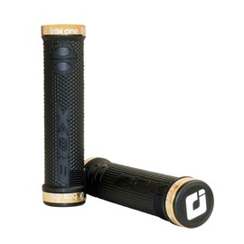 Box One Bike Handlebar Grips Lock-on Bike Grips Comfortable Bicycle Handlebar Grips for BMX ‎| Black Grip with Silver Clamp