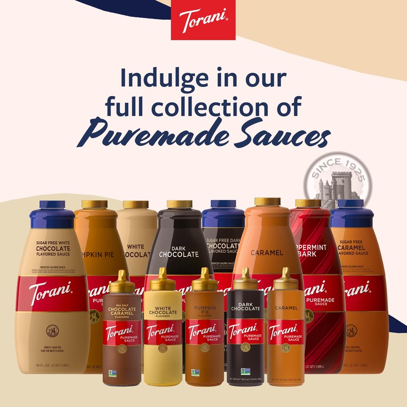 Torani Puremade Pumpkin Pie Sauce 2-Pack for Desserts and Coffeehouse