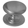 Solid Cupboard Knob 50mm Satin Chrome