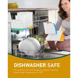 IDEATECH Gallon Freezer Bags Stand Up, Dishwasher Safe & Leakproof Reusable Gallon Bags, Extra Large & BPA Plastic Free Reusable Food Storage Bags for Meats, Veggies(6 Pack)