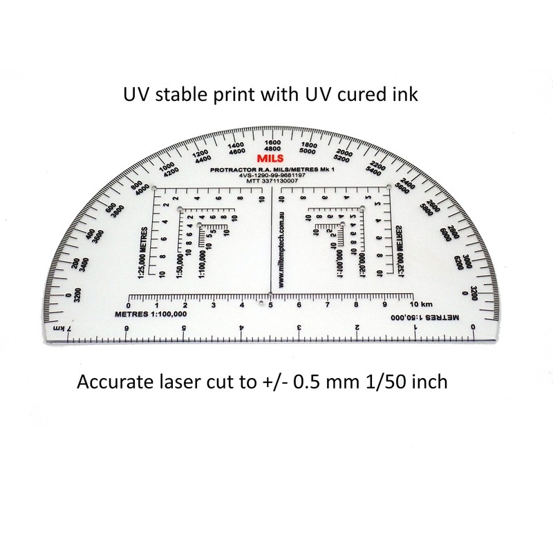MTT PL - United Kingdom MOD RA 6 Inch Protractor