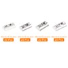 sourcing map 80Pcs M3/M4/M5/M6 T Spring Nut Half Round T