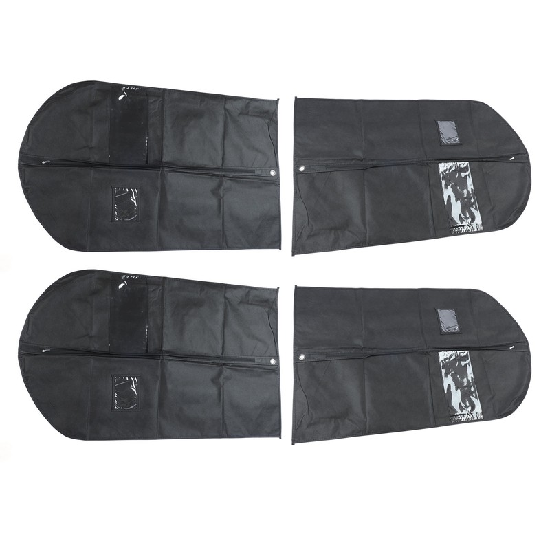 4pcs Garment Bags Waterproof Dustproof Thickened Suit Bag with Transparent