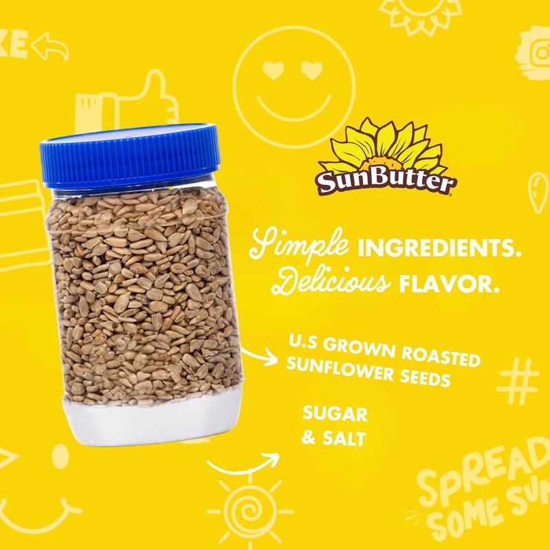 SunButter Crunch Sunflower Seed Butter, 16 oz Nut-Free Spread with