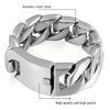 Cupimatch Men's Bracelet Large Wide Chain Highly Polished Stainless Steel