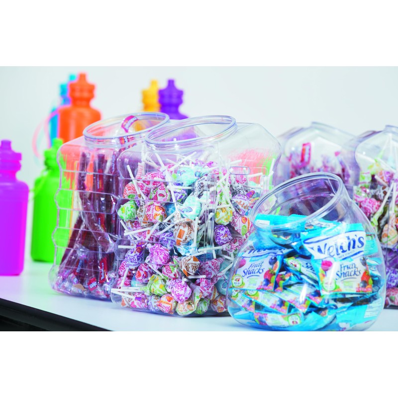 Fun Express Bulk Water Bottles, Neon Assorted Colors, 12 Bottles,