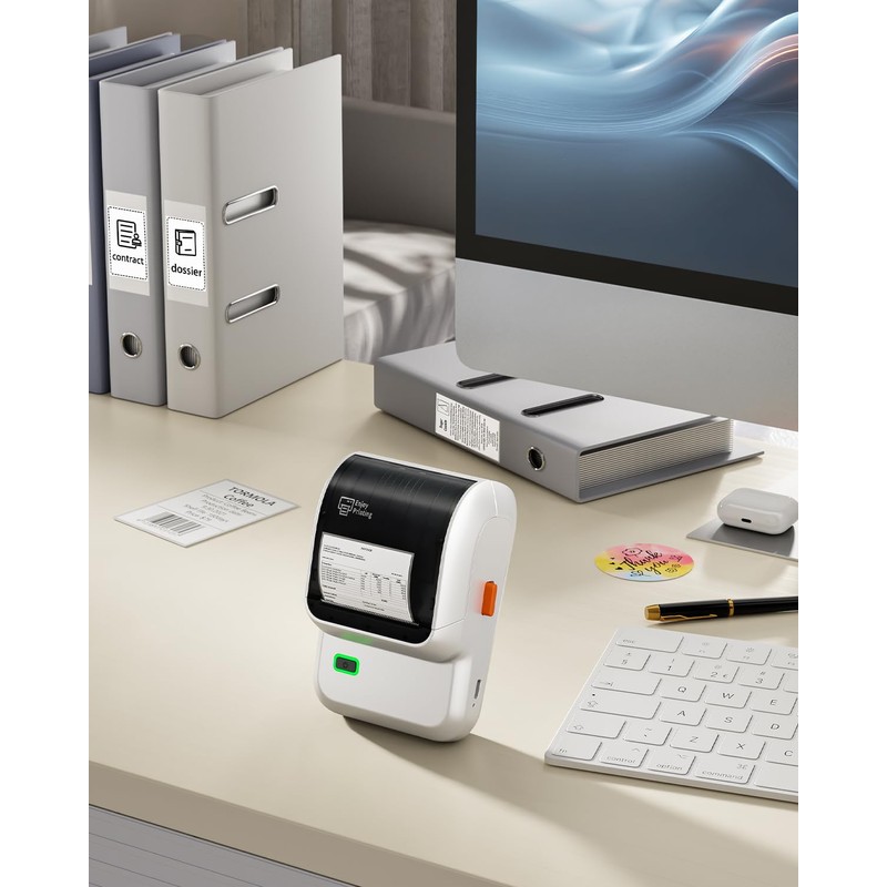 Ponek Label Maker, M100 Sticker Printer, Versatile App with 3000