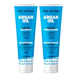 Marc Anthony Argan Oil Shampoo & Conditioner - Keratin & Argan Oil - Sulfate Free, Colour Safe Hair Shampoo & Conditioner Gift Set for Hair Shine & Strengthening