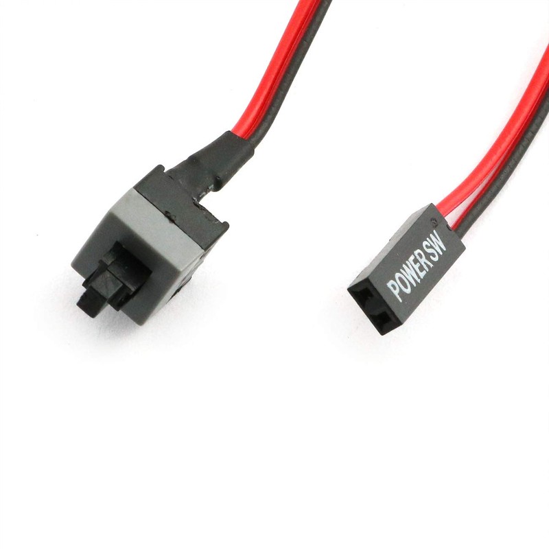 ZYAMY 2PCS 2-Pin PC Power Cable Reset Switch ATX Computer