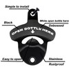 Luwanburg Wall Mounted Bottle Opener OPEN BOTTLE HERE Beer Cap