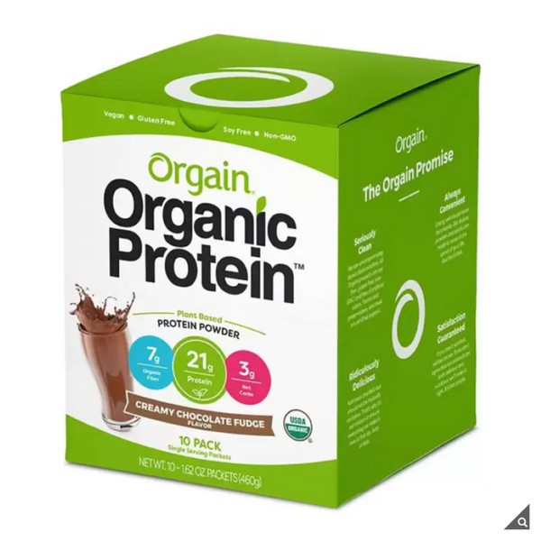Allgain Organic Protein Powder 10 packs, 1 box, chocolate flavor / 올게인 오가닉 프로틴 파우더 10팩 1박스 초콜릿맛