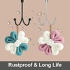 HFHOME 2Packs Over The Door Double Hanger Hooks, Metal Twin