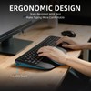 Large Print Backlit Wireless Keyboard – Silent Keyboards with Wrist