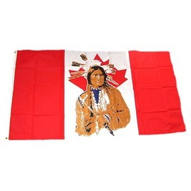 Flaggenking Indian King Canada Flag Flags, Multi-Colour/150 x 90 cm