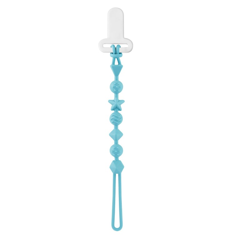 Pandaear 6 Pack Silicone Pacifier Clips, One Piece Design Teething