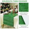 VIJIV Synthetic Grass Table Runner for Party Outdoor, 13" x