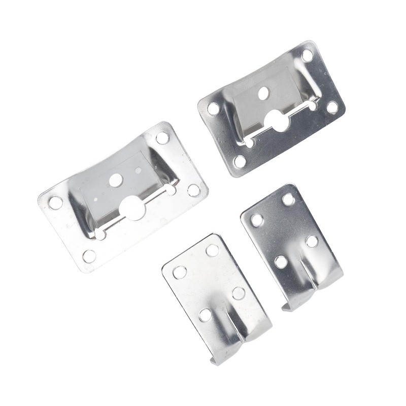 Aramox 1 Pair Removable Table Mount, Marine Stainless Steel Desk