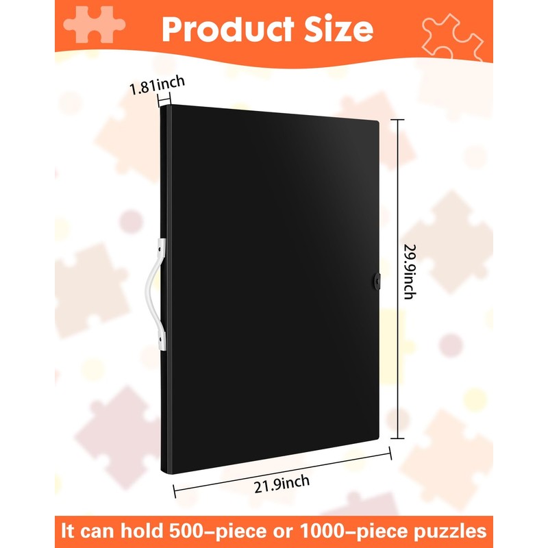 Puzzle Storage Folder Keeper, 1000-Piece Portable&Large Jigsaw Puzzle Organizer with