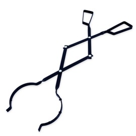 Atlantic Fire Tongs for Fireplace or Pit- Reinforced Wrought Iron for extra strength - Log grabber- Rust resistant finish fireplace tongs for indoor/outdoor