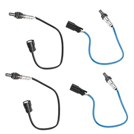 4 piezas de sensor de oxígeno ascendente descendente O2 compatible con Ford 2011-2014 F-150 Edge Mustang Explorer Escape 3.5L 3.7L/ 2013-2016 MKZ MKS MKT Sensor de oxígeno O2 234-5038 234-4490