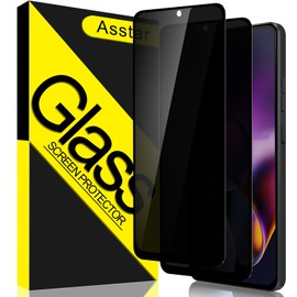 Asstar [2 Pack] Privacy Screen Protector for Moto G Stylus 5G 2024, 9H Hardness Tempered Glass Screen Protector for Moto G Stylus 5G 2024, Anti-Scratch Case Friendly Easy Install Bubble Free
