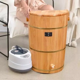 Daeya 훈증 족욕통 스팀 찜질기 대아 족탕기 깊은 족욕기 [Q. 40c 둥근 양동이] Steam Foot Bath Massager Deep Foot Bath [Q. 40c Round Bucket]