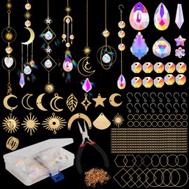 Sun Catcher Crystal Craft Set Sun Catcher Window DIY Suncatcher Crafts for Garden Outdoor