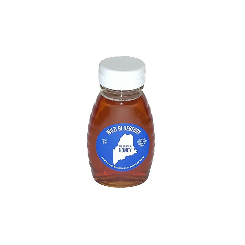 Wild Maine Blueberry Honey - 8 oz (1 Pack)