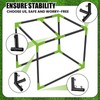 Blulu 10 Pieces 1'' Golf Frame Corner Kit DIY Canopy
