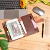 Wonderpool Ring Binder Notebook A6 Refillable Leather Diary Organiser Binder