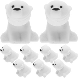 Operitacx Pack of 40 Polar Bear Erasers, Pencil Erasers, Animal Erasers